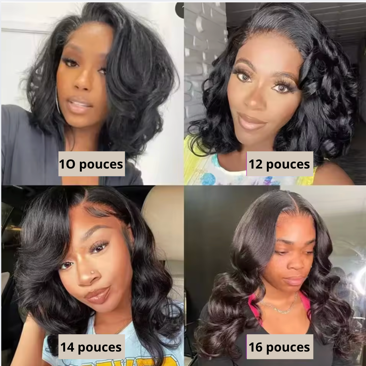 HD Lace Body Wave Bob Wig, Short Hair Glueless, 7x5.