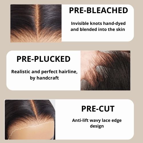 Glueless Wear & Go Wig Human hair 5x5 - Super Natural Hairline