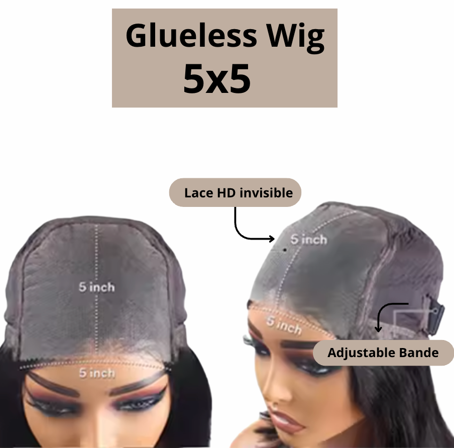 Glueless HD, Undetectable Natural Lace.