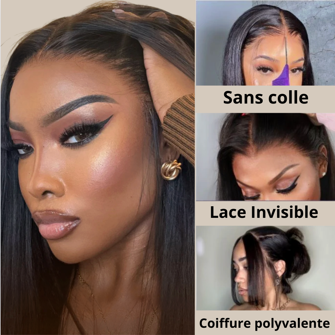 4x4 HD Lace Straight Glueless Wig – Natural Look