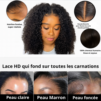 Glueless Premium Curly – Easy to install, ultra natural