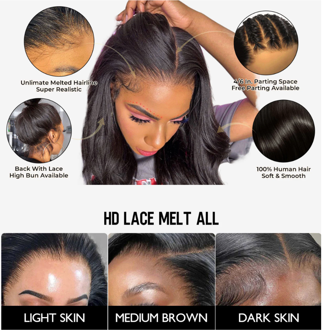 Glueless Wear & Go Wig Human hair 5x5 - Super Natural Hairline